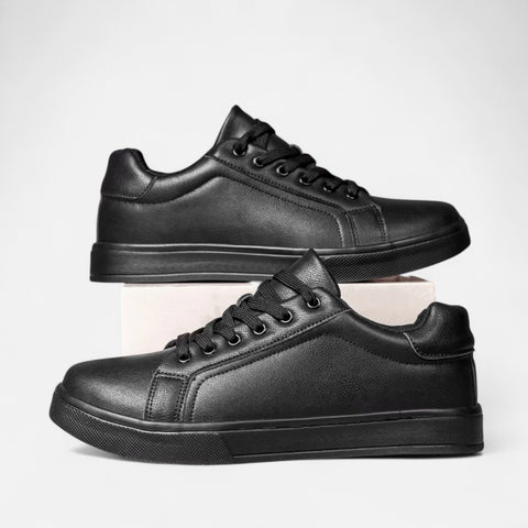 Locese | Men’s Leather Casual Sneakers – Everyday Comfort with Refined Street Appeal
