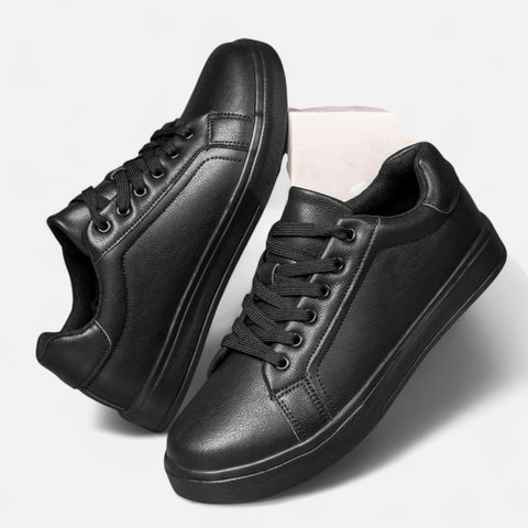 Locese | Men’s Leather Casual Sneakers – Everyday Comfort with Refined Street Appeal