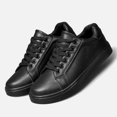Locese | Men’s Leather Casual Sneakers – Everyday Comfort with Refined Street Appeal
