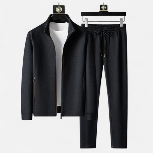 Locese | Men’s Spring Jacket & Trousers Set – Effortless Coordination in Contemporary Casual