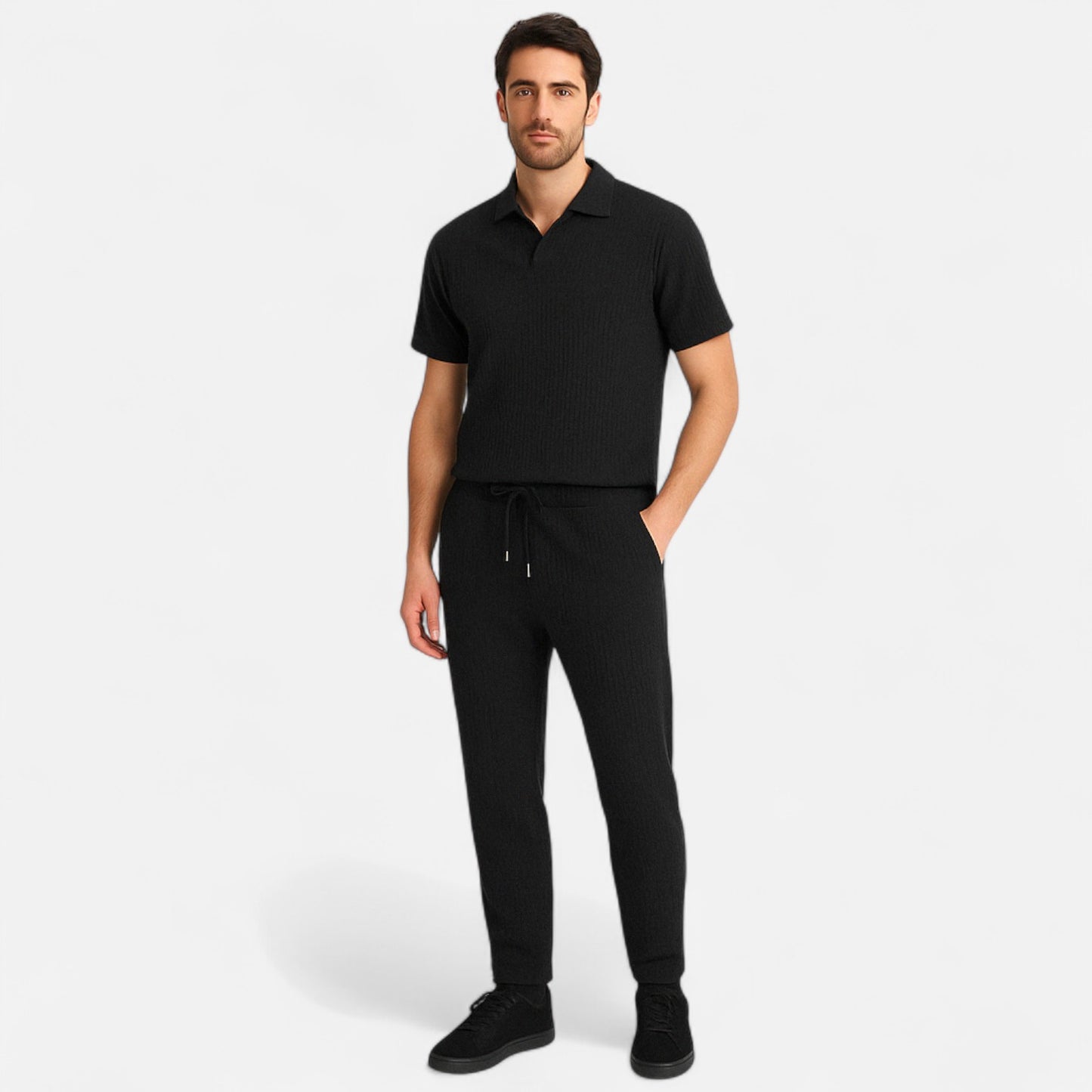 Locese | Men’s Ultra-Light Cotton-Linen Set – Breezy Minimalism for Effortless Summer Days