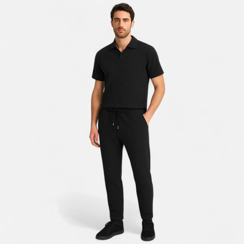 Locese | Men’s Ultra-Light Cotton-Linen Set – Breezy Minimalism for Effortless Summer Days