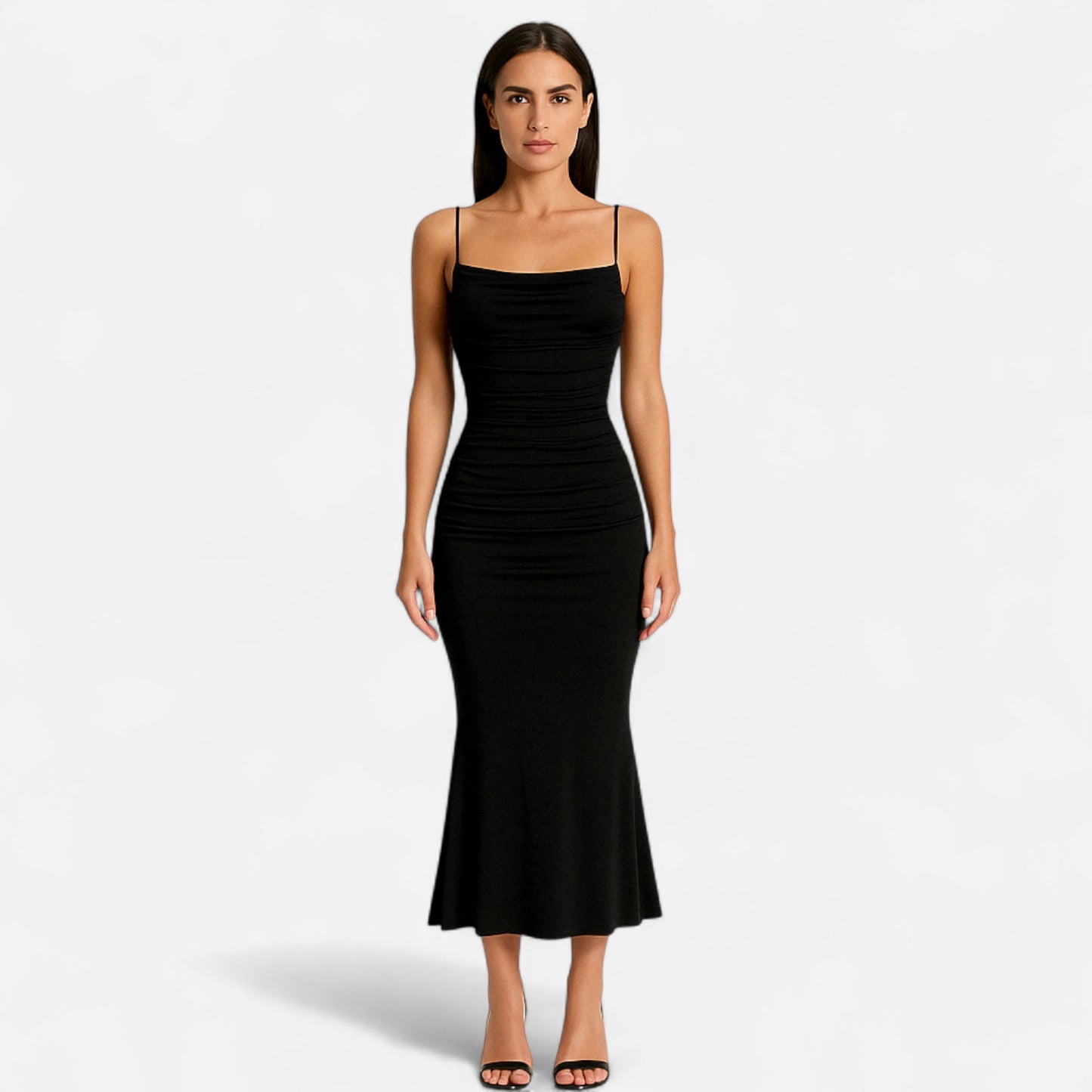 Locese | Women’s Elegant Spaghetti Strap Maxi Dress – Timeless Glamour for Summer Evenings