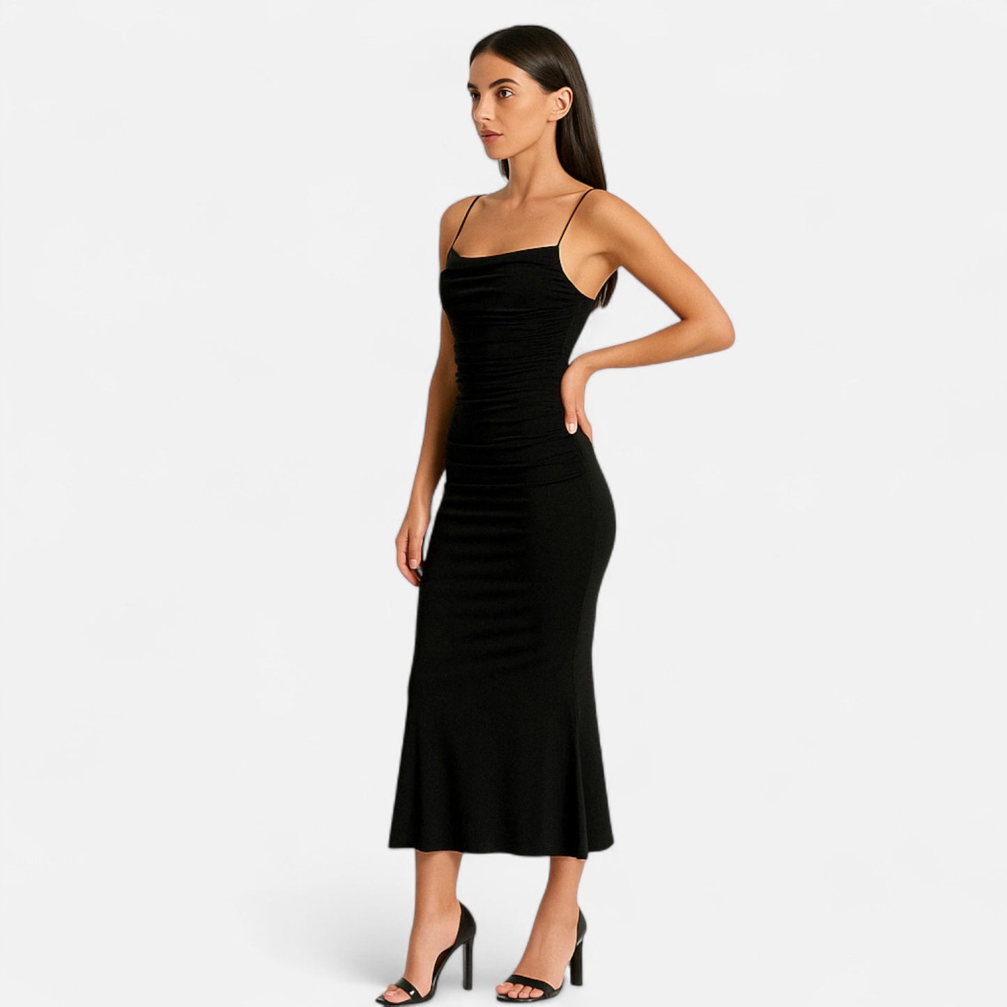 Locese | Women’s Elegant Spaghetti Strap Maxi Dress – Timeless Glamour for Summer Evenings