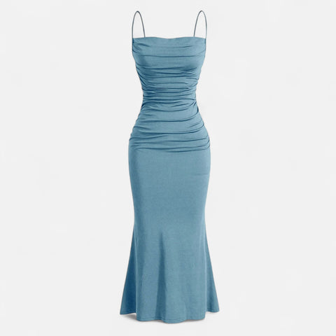 Locese | Women’s Elegant Spaghetti Strap Maxi Dress – Timeless Glamour for Summer Evenings