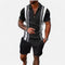 Jet Black Vertical Racing Stripes