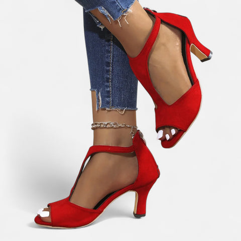 Locese | Women’s Stiletto Heeled Sandals – Sleek Simplicity with Summer Allure.