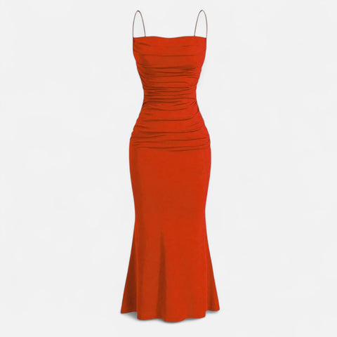 Locese | Women’s Elegant Spaghetti Strap Maxi Dress – Timeless Glamour for Summer Evenings
