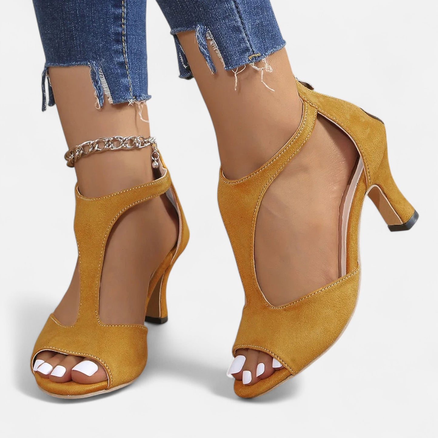 Locese | Women’s Stiletto Heeled Sandals – Sleek Simplicity with Summer Allure.